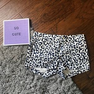 Jcrew Animal Print Shorts